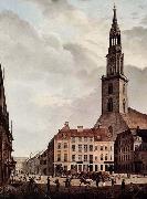 Berlin, Neuer Markt mit Marienkirche Johann Heinrich Hintze